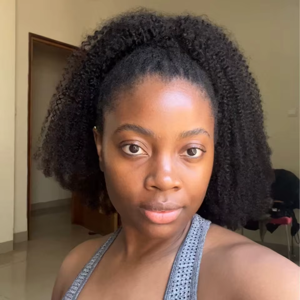 Extension de queue de cheval à clipser en cheveux humains mongols Remy, bouclés afro crépus, à enrouler, pour femmes noires