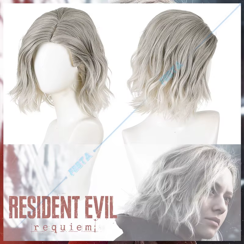 Perruque de cosplay Resident Evil Requiem Grace Ashcroft pour femme