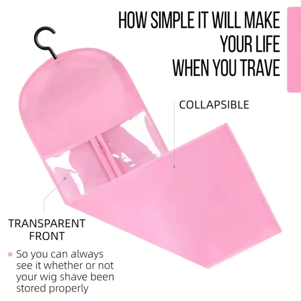 Sacs de rangement pour perruques avec cintres
