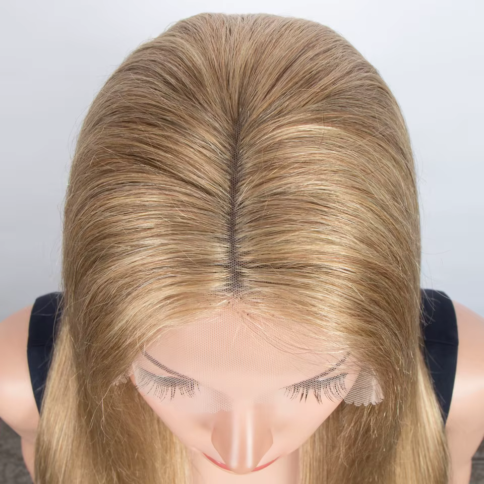 Lekker liquidation longue Blonde droite 13x1 T dentelle avant 100% perruques de cheveux humains pour les femmes