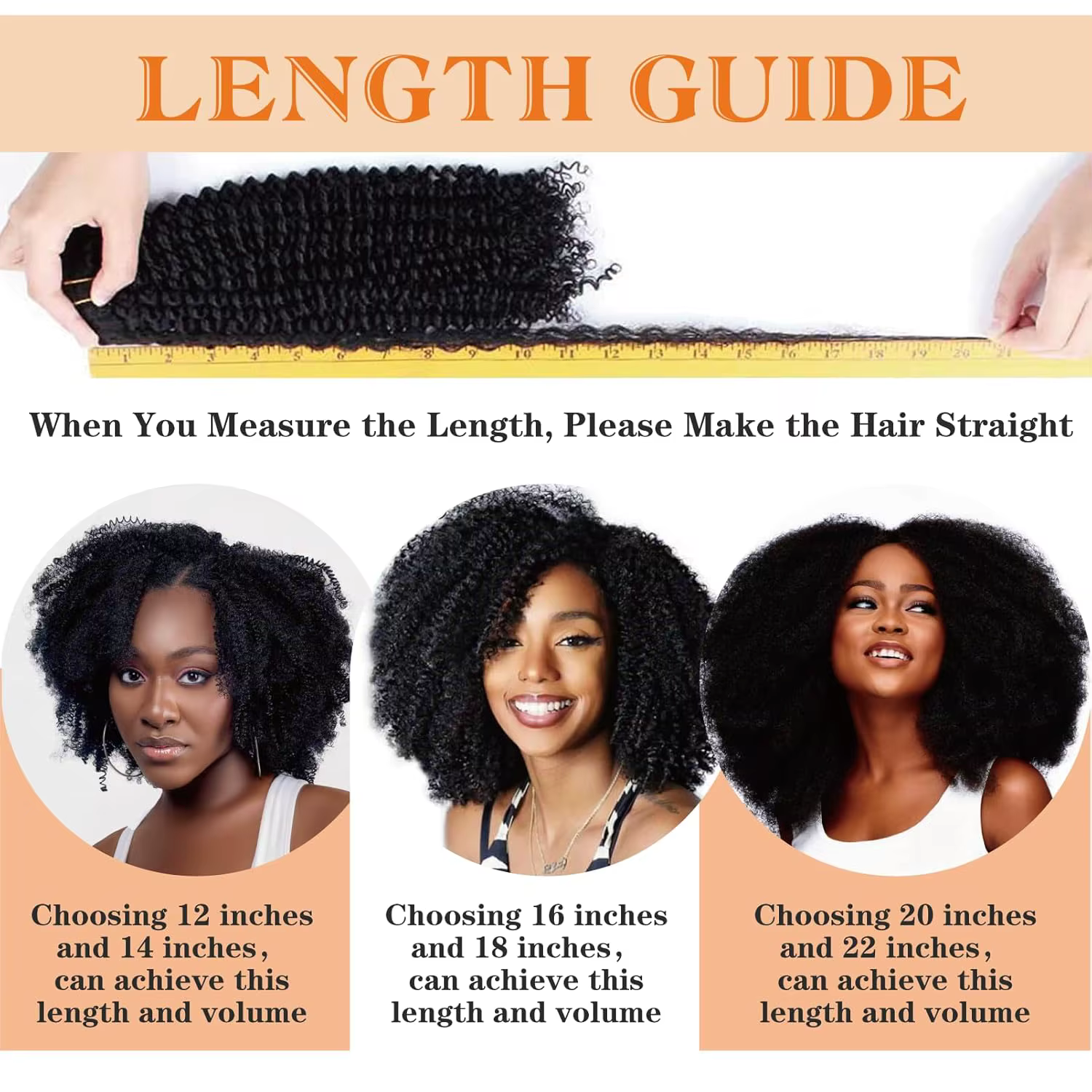 Extensions de cheveux humains vierges 4C à clipser
