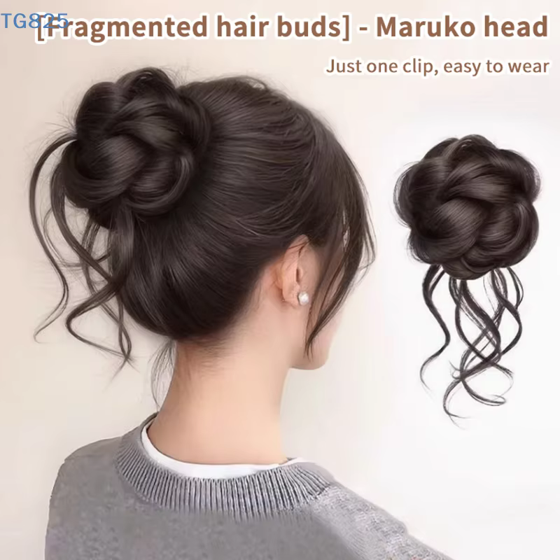 Nouveau Chignon Synthétique Effet Coiffure Désordonnée avec Pince à Cheveux