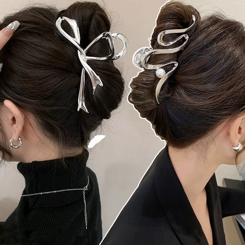 Pince à cheveux creuse vintage pour femmes et filles