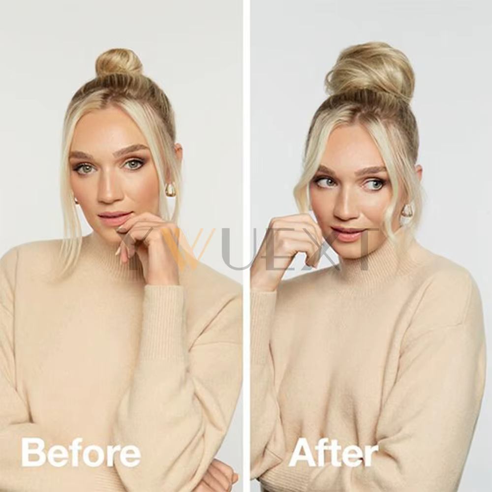 Chignon de cheveux humains blonds