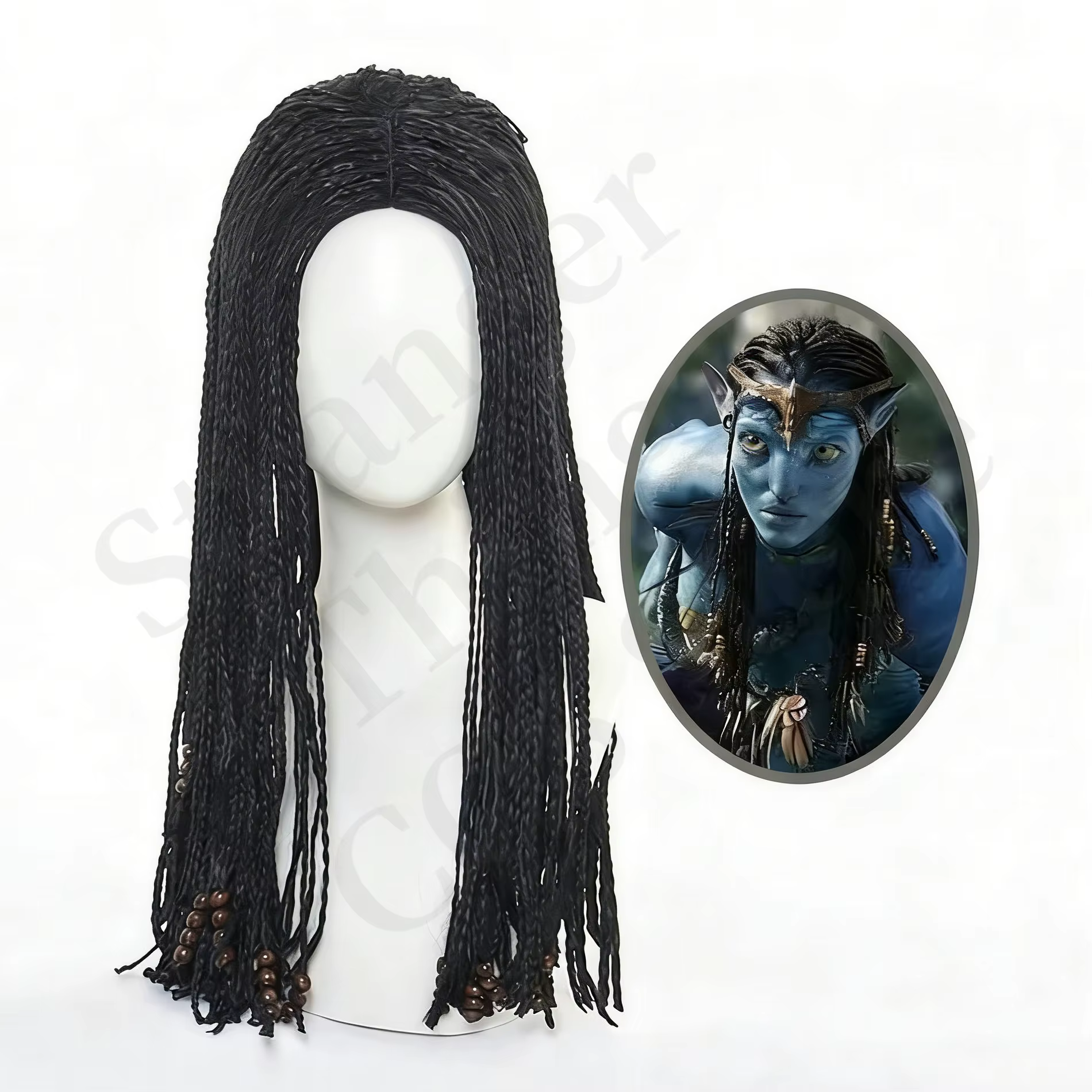 Perruque de cosplay du personnage Neytiri de Avatar 2