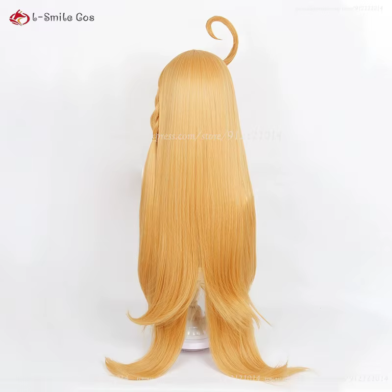 Escoffier Cosplay perruque 80 cm de Long jaune doré perruques
