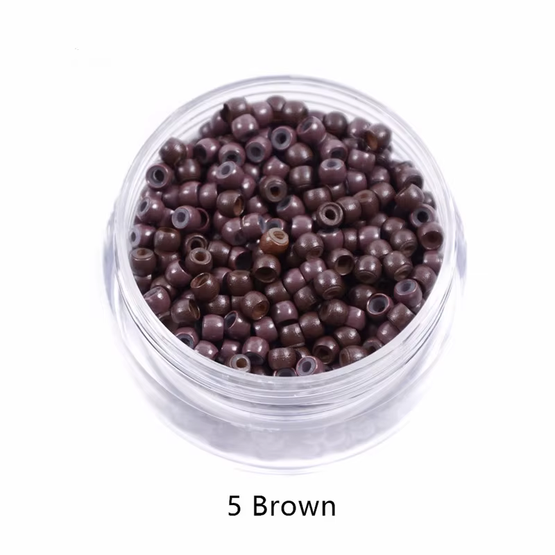 1000 pièces 3mm Nano Silicone doublé Micro anneau perles d'extension de cheveux