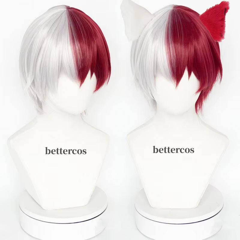 Perruque de Cosplay Boku no Shoto Todoroki Shouto de haute qualité