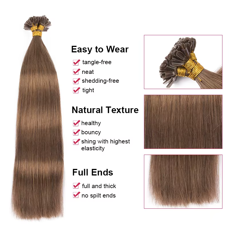 Extensions de cheveux Addbeauty à pointe en U