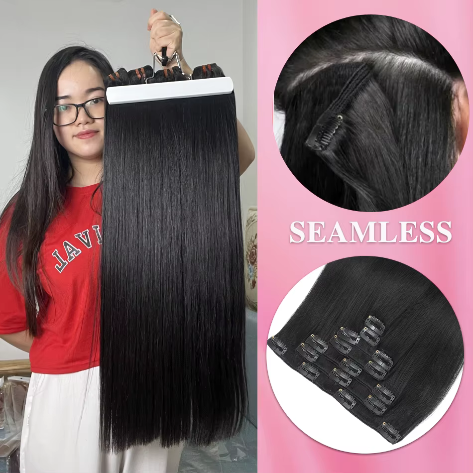 Extensions de cheveux à clipser de 120 g