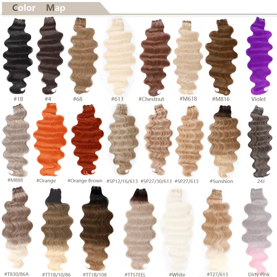 30 pouces 200 grammes surbrillance blonde 27/613 Ombre Brown 6 #   Extension de cheveux synthétiques à haute température, Body Wave, Bio-Protain