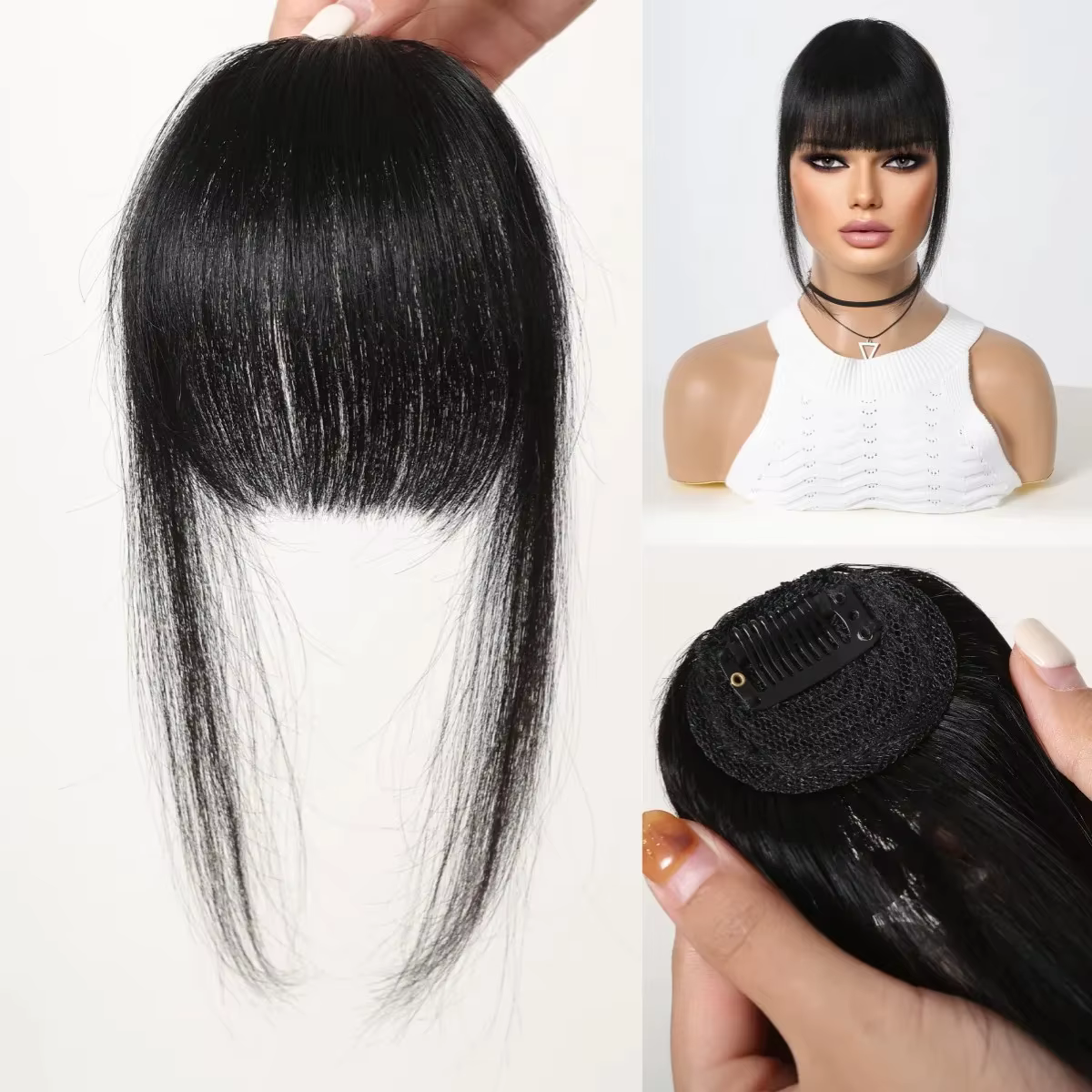 Frange en cheveux naturels pour débutantes