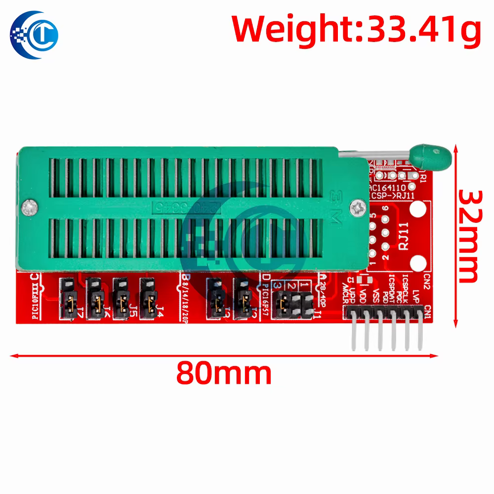 PICKIT3 PICKIT3.5 PICKIT 3 programmeur programmation hors ligne puce de microcontrôleur PIC + siège adaptateur de programmeur PIC
