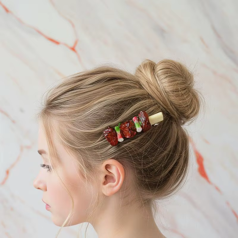 Accessoires pour cheveux en forme de côtes de porc