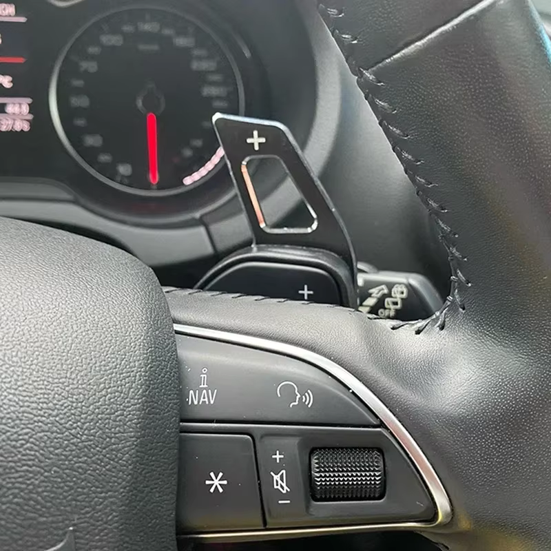 Extension de levier de vitesse de palette de volant en aluminium, pour Audi A3 S3 8V A4 S4 A5 S5 B8.5 A6 S6 A7 S7 C7 Q5 Q7 2013 2014 2015 2016