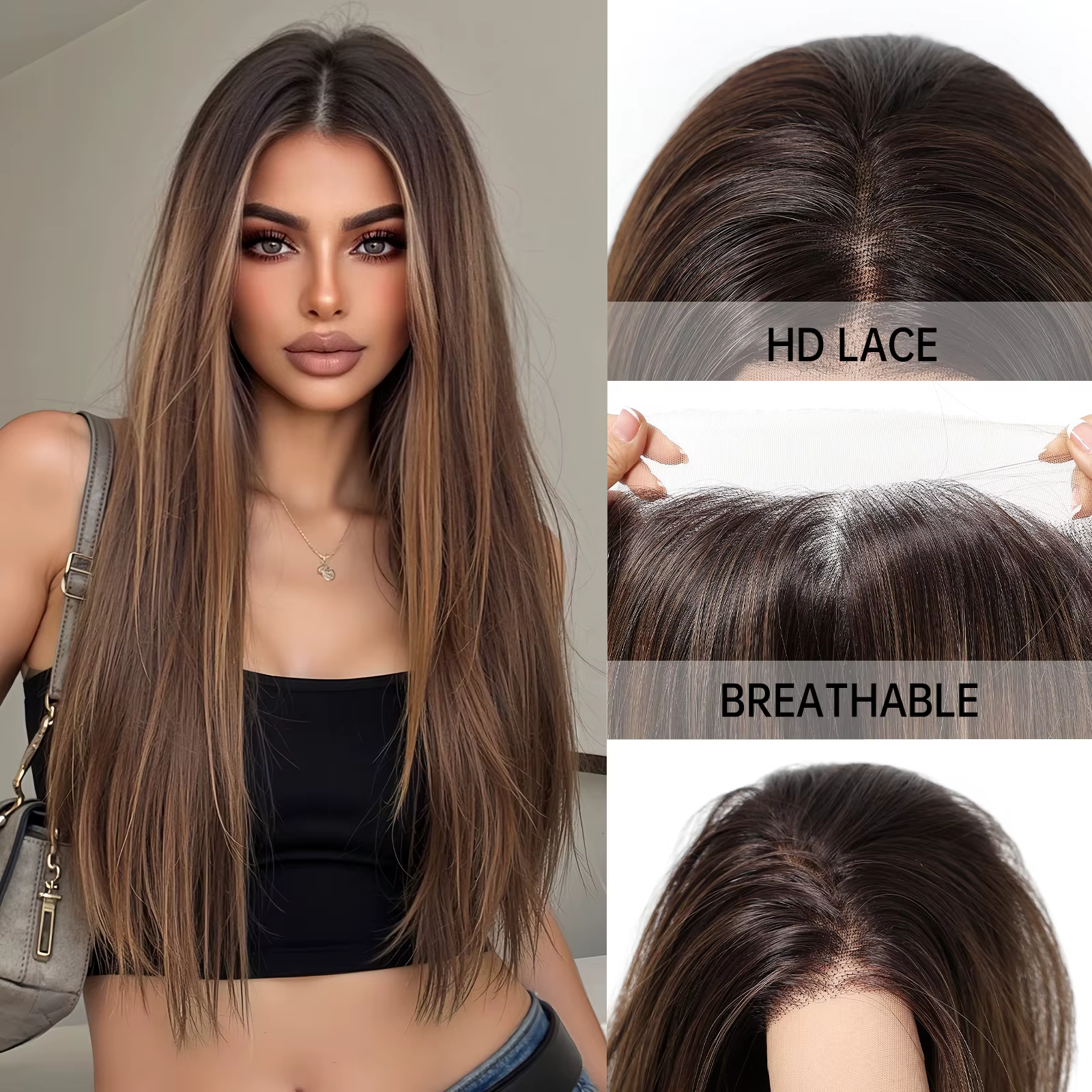 Perruque Lace Front HD Topshe 30 pouces 13x6