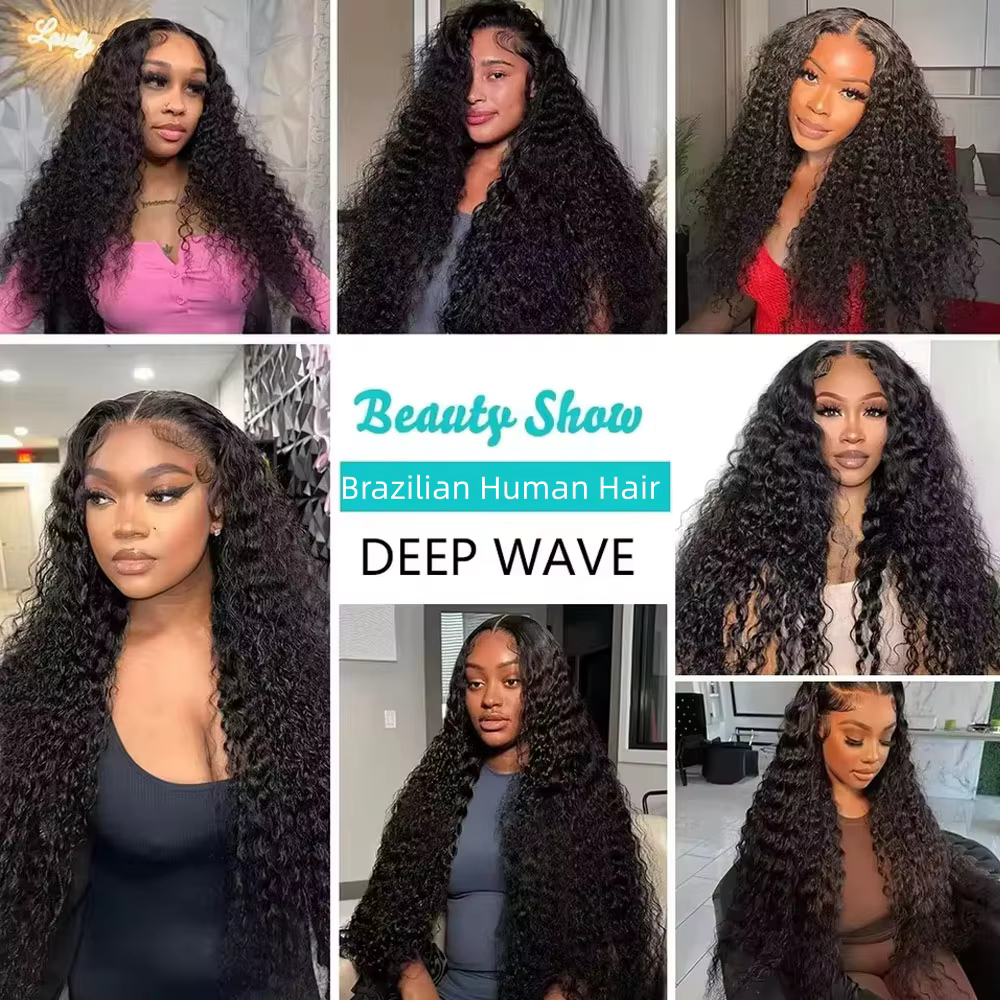 Extensions de cheveux humains brésiliens naturels Deep Wave