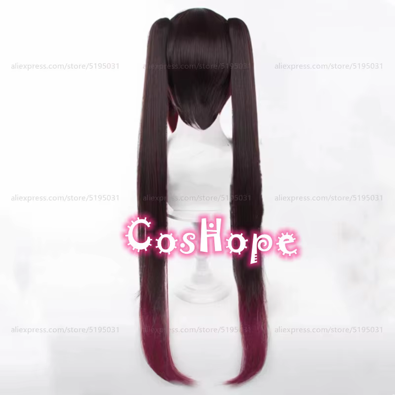 Perruque de Cosplay Synthétique de Style Zigzag de 90cm de Long