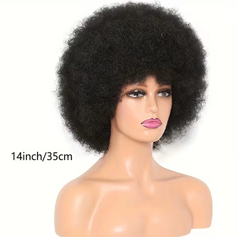 Perruque Bob synthétique courte bouclée et crépue de Style Bob