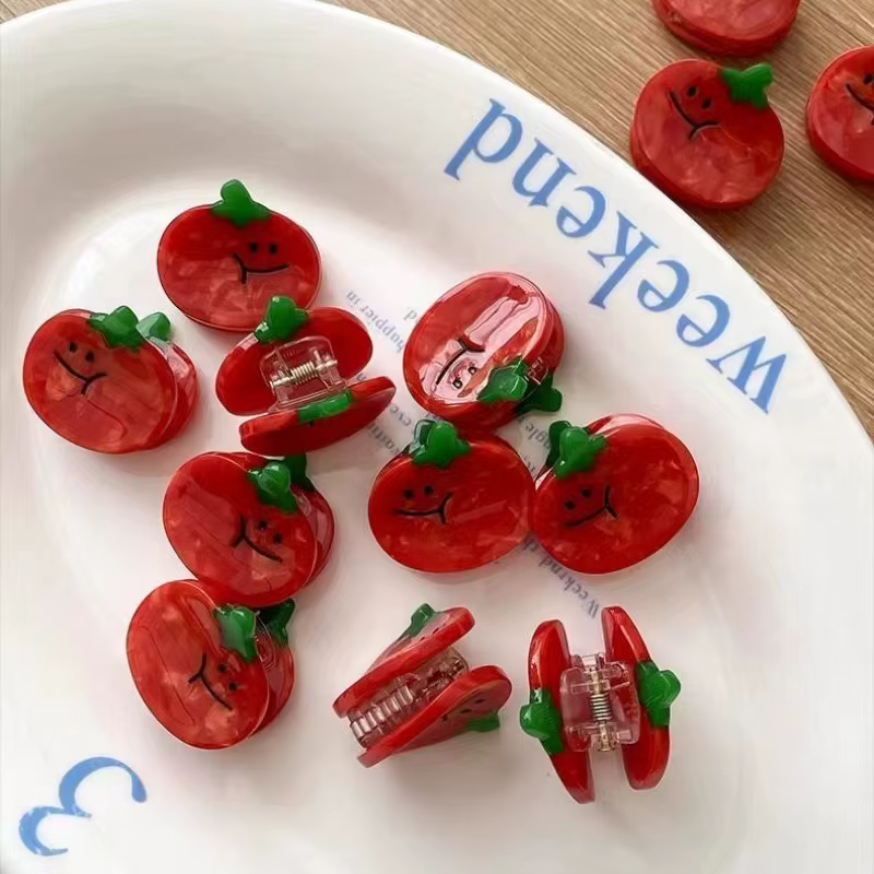 Pinces à cheveux tomate drôles