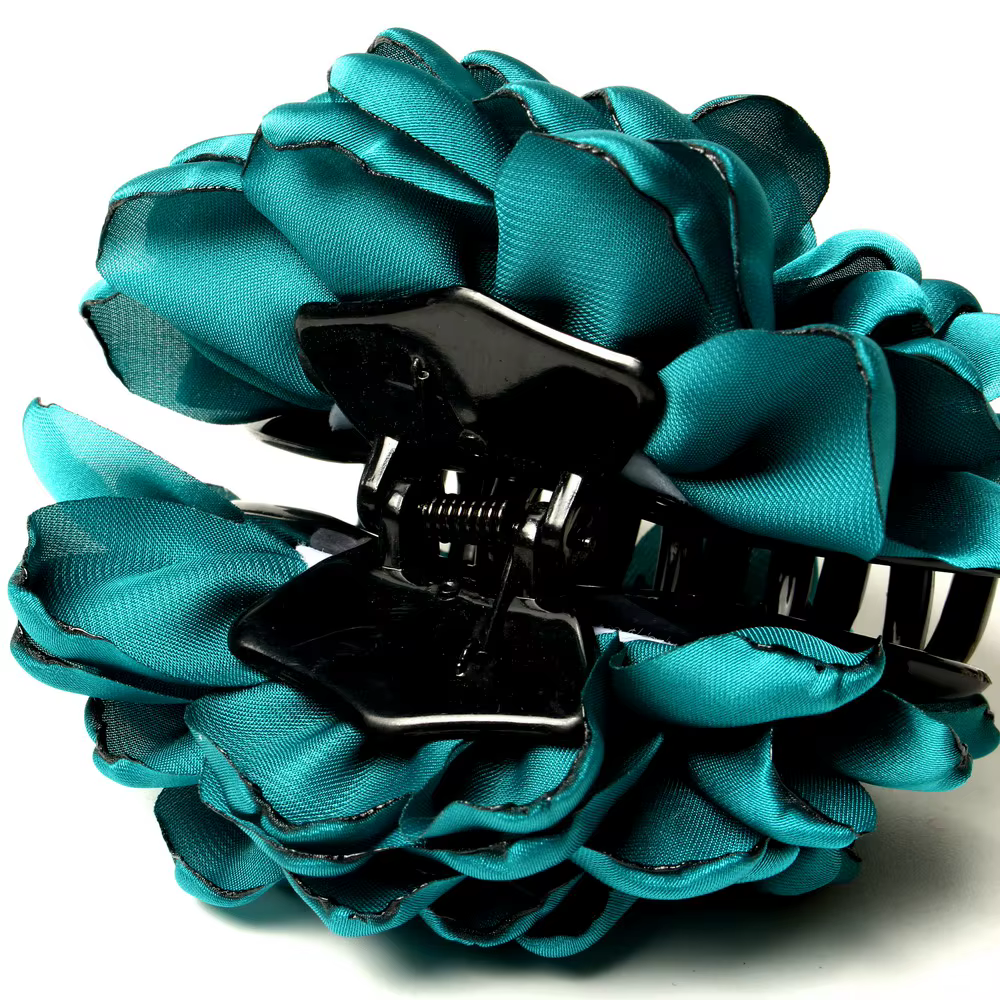 Pinces à cheveux en tissu fleur de Rose pour femmes et filles