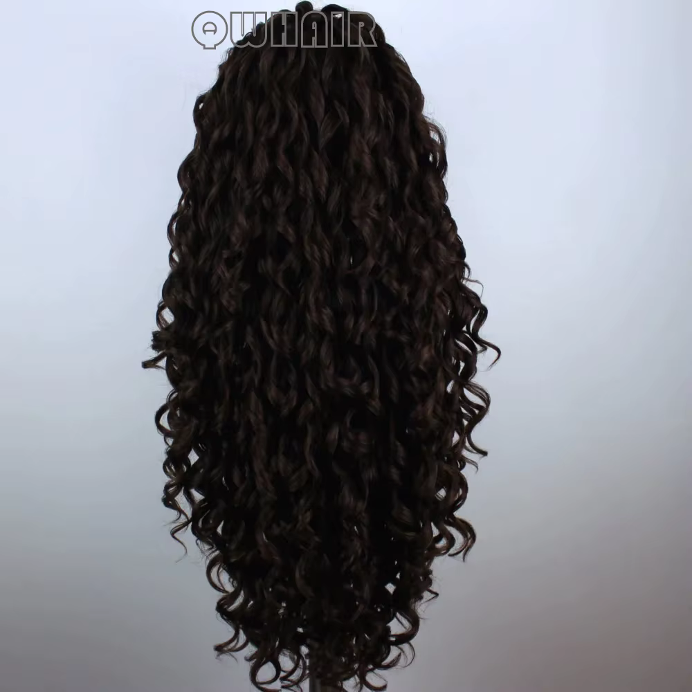 Perruque Lace Front Wig synthétique bouclée et ample