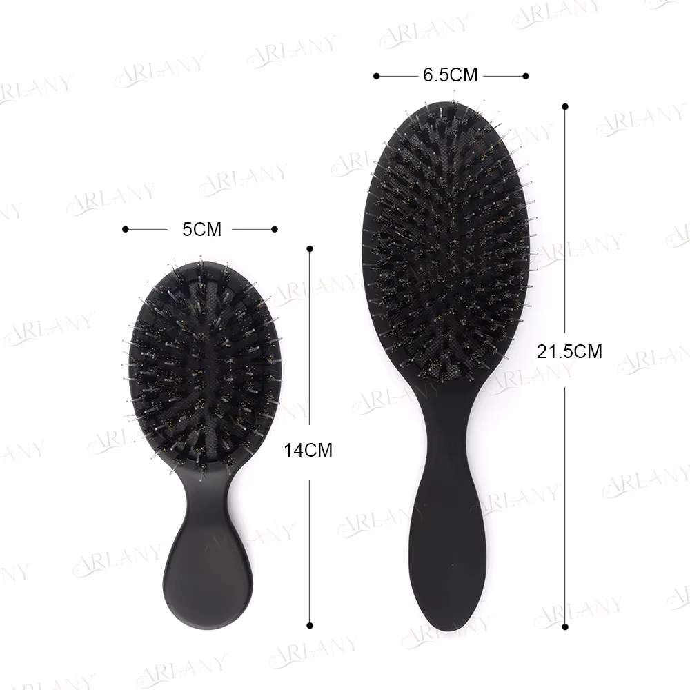 ARLANY mat poils de sanglier Extension de cheveux brosse Kit Nylon dents