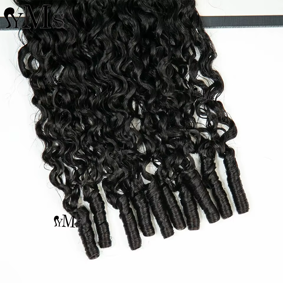 YMS 3C4A birman bouclés Invisible Crochet Extension de cheveux