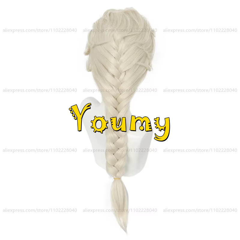Perruque Anime Princesse Elsa pour Femme