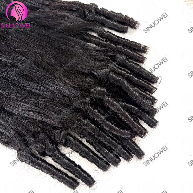 Extensions de cheveux humains au crochet French Curls