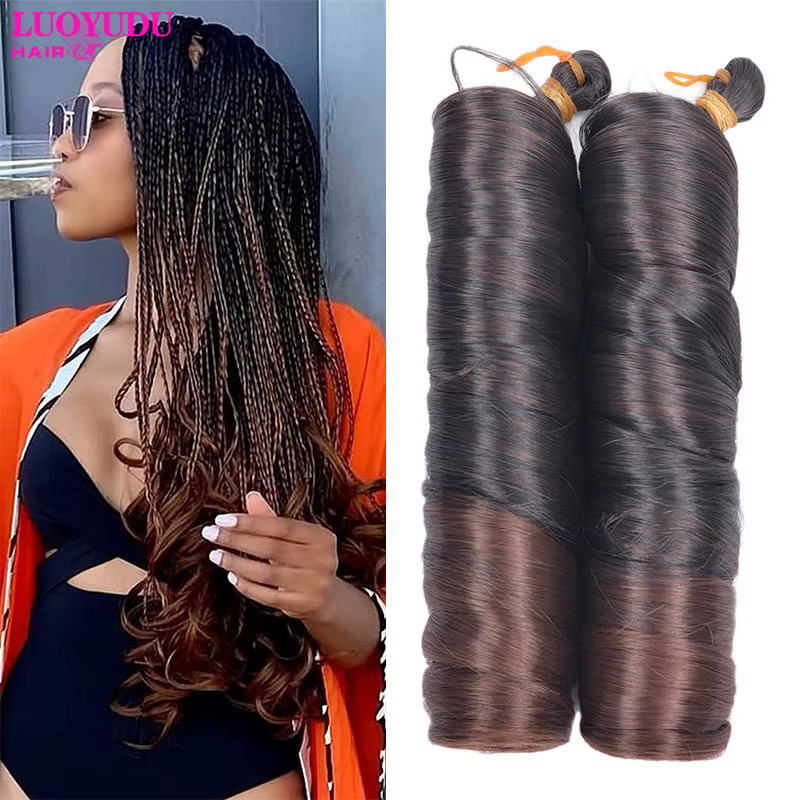 Boucles françaises tressage Extensions de cheveux
