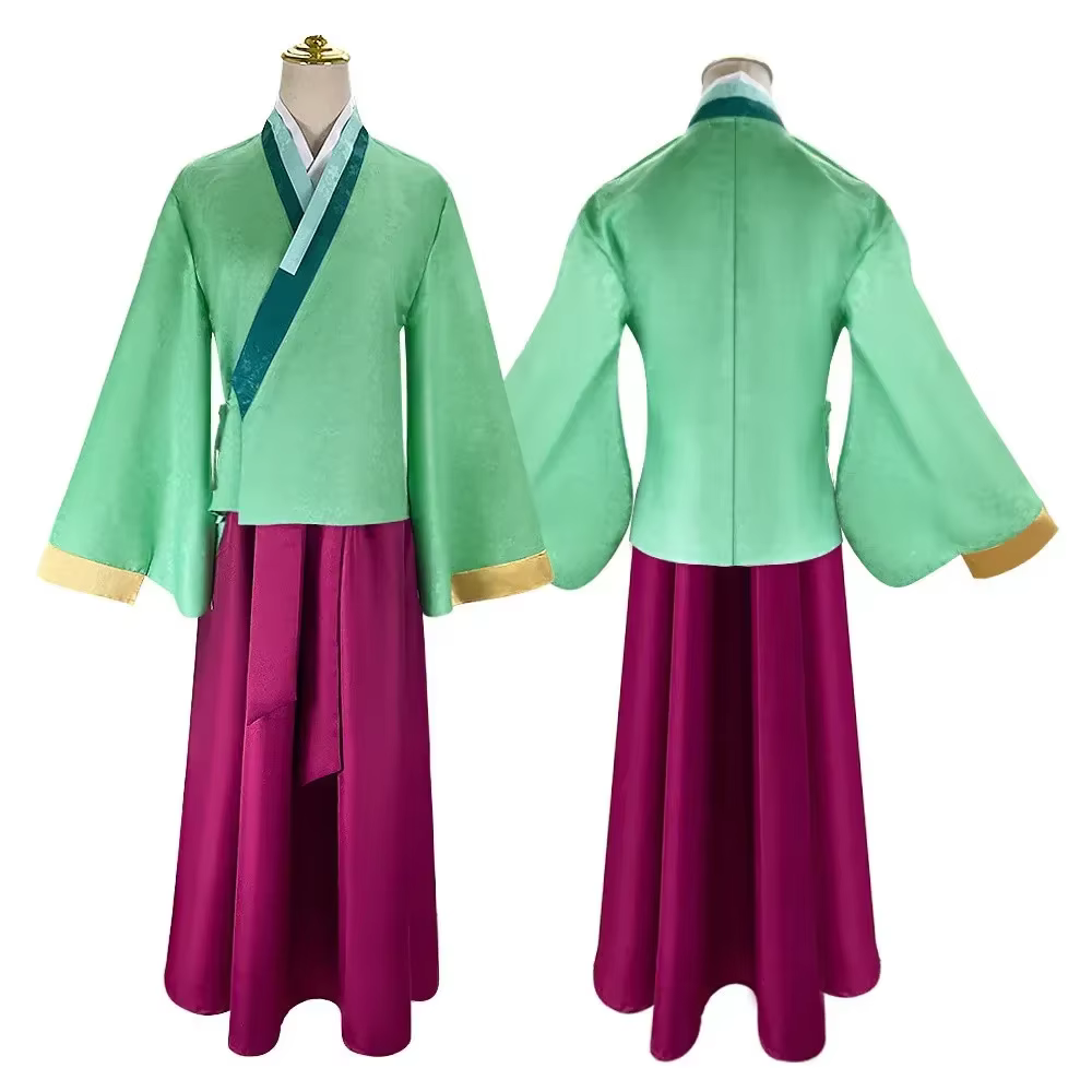Costume de cosplay Mao Mao, perruque, robe, jupe et haut vert de l'anime Kusuriya No Hitorigoto pour Halloween, pour femmes