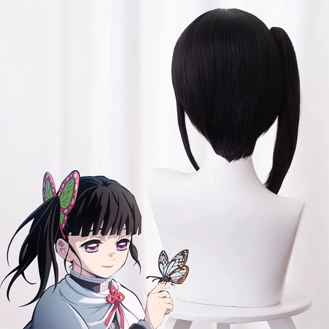 Demon Slayer Kimetsu No Yaiba Tsuyuri Ao Perruque pour Homme et Femme