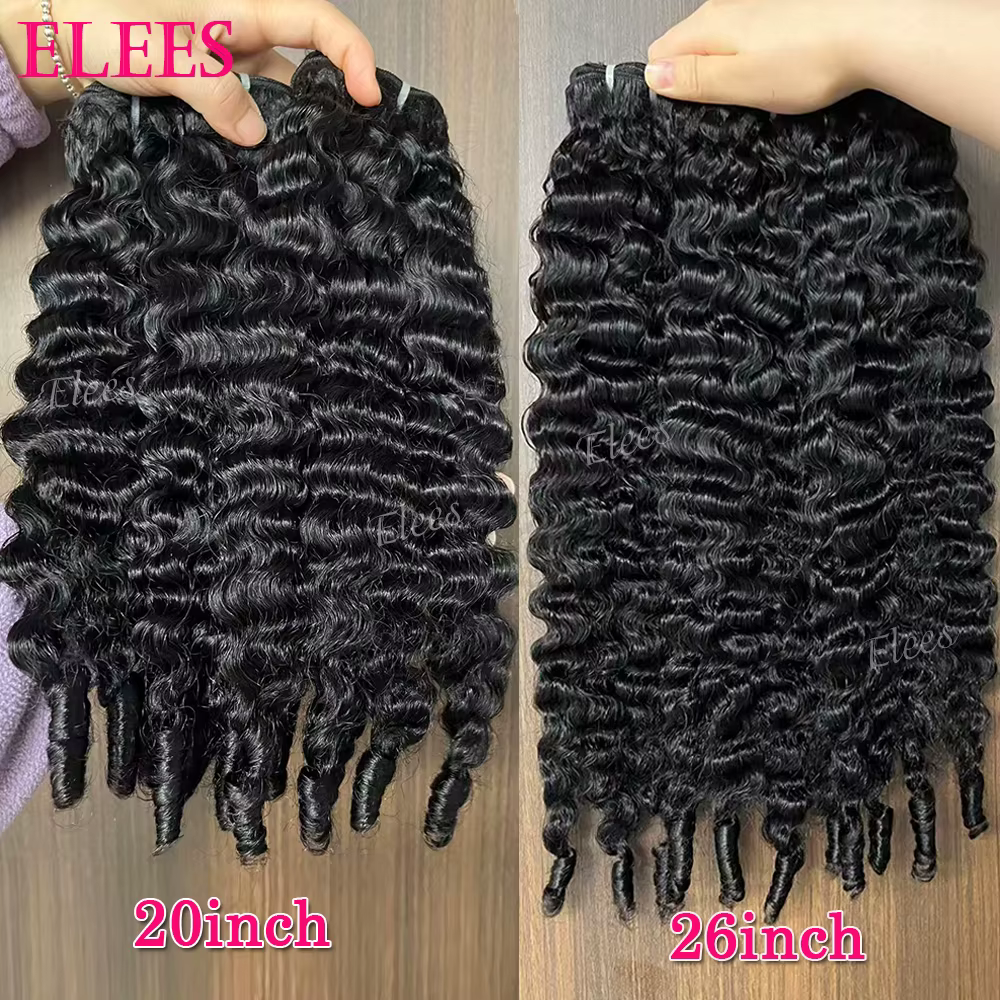 Offres de lots de cheveux humains bouclés birmans 15A