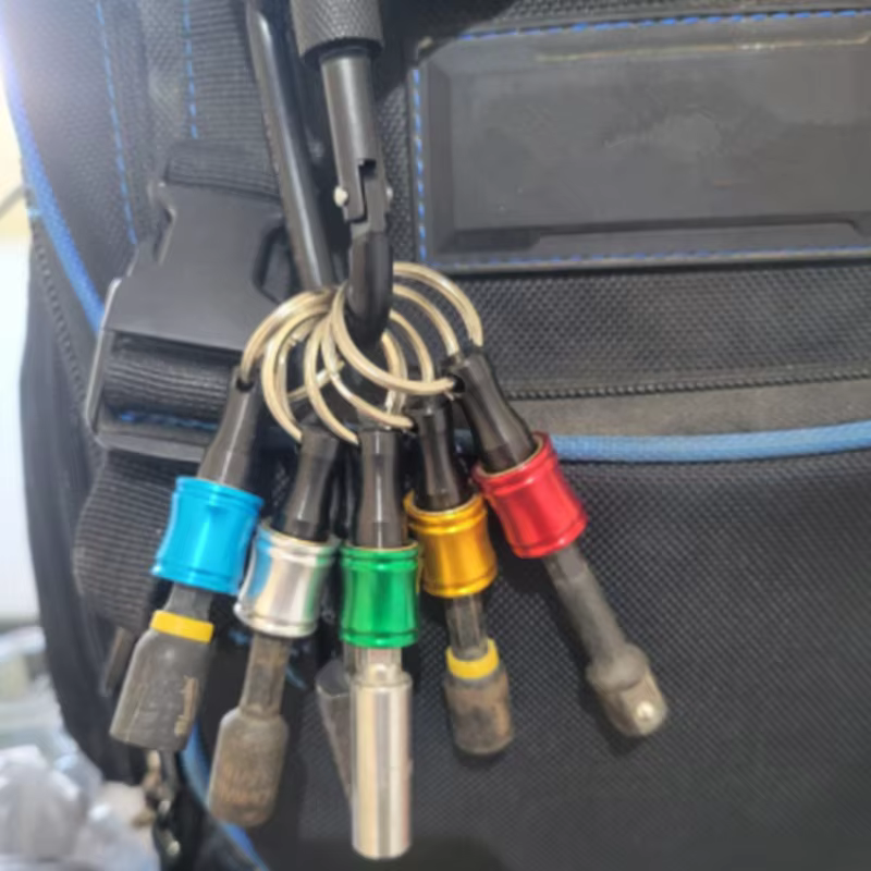 Tournevis à tige hexagonale de 1/4 pouces, support de tête, tige d'extension, adaptateur de porte-clés, foret de remplacement rapide, Portable à main, 6 pièces/ensemble