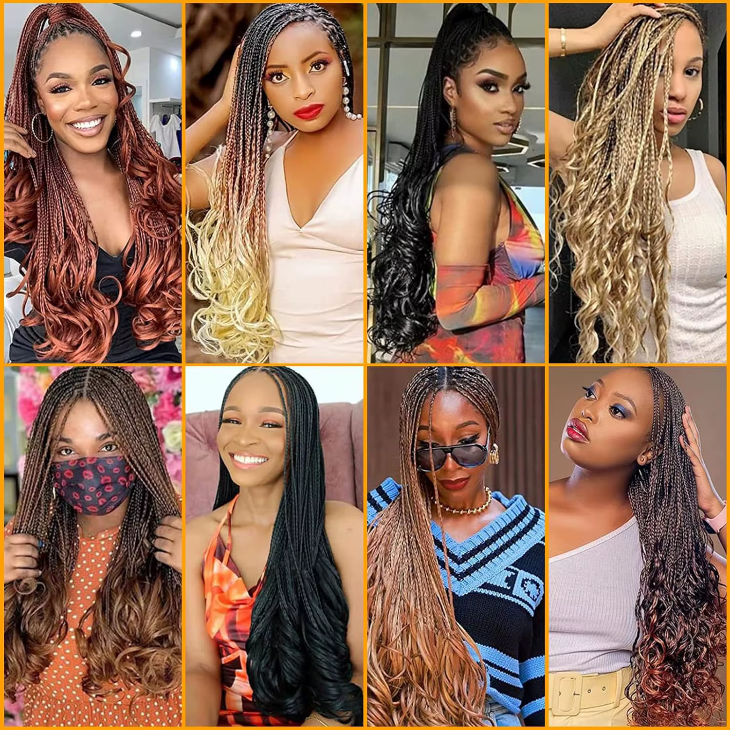 Cheveux tressés bouclés français 12/16/24 pouces