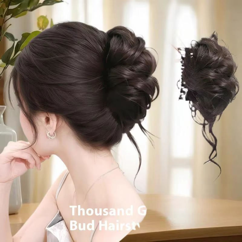 Chignon démélé artificiel