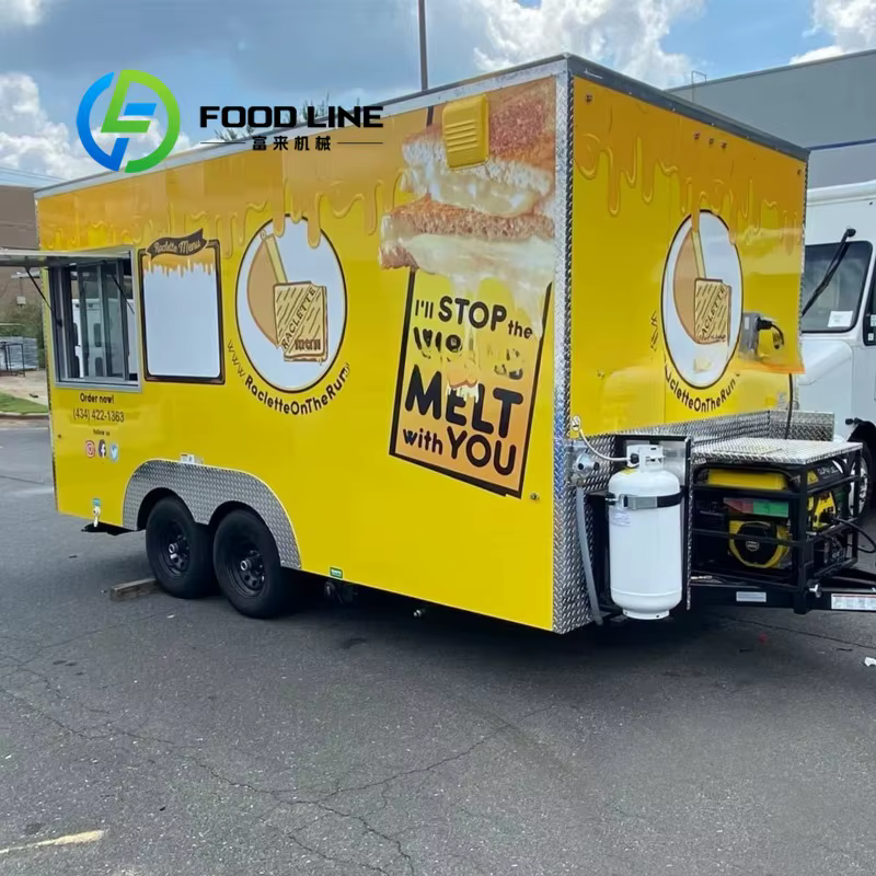 Conteneur barbecue Restaurant Bar restauration rapide Pizza remorque Mobile 20 pieds 40 pieds conteneur Commercial cuisine à vendre