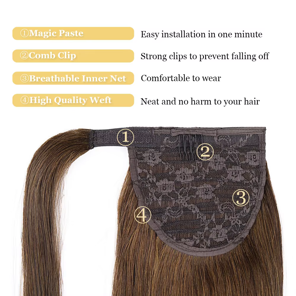 Extensions de cheveux de queue de cheval