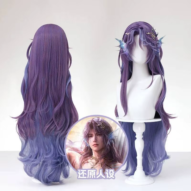 Amour et espace profond Rafayel Cosplay perruque accessoire oreille