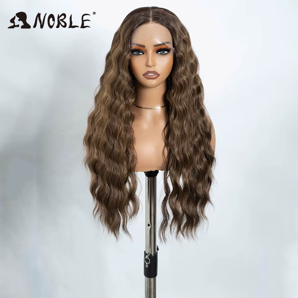 Perruque Lace Front Wig synthétique bouclée Noble