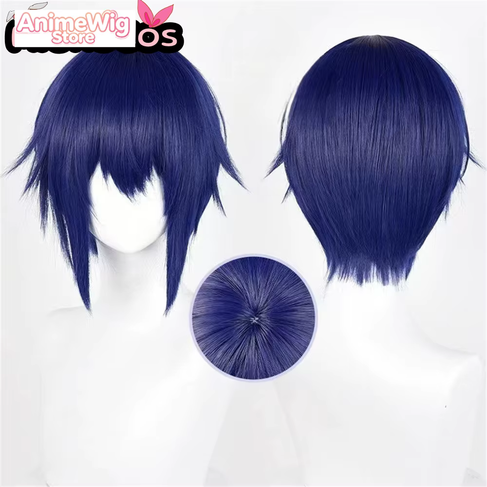Perruque de cosplay Ikuto Tsukiyomi MiukoCosplay Anime Shugo Chara! Cosplay