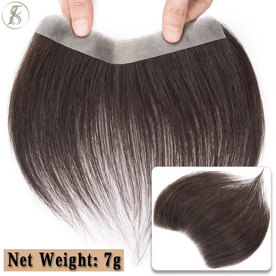 TESS toupet hommes 6 pouces cheveux humains 7g