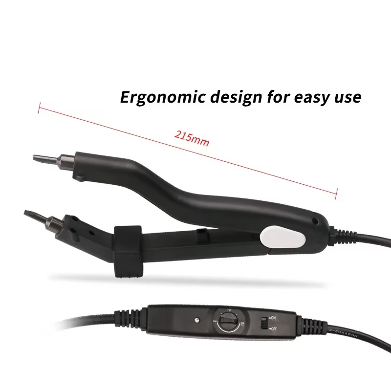 Pince à extensions capillaires professionnelle à pointe chauffante intelligente