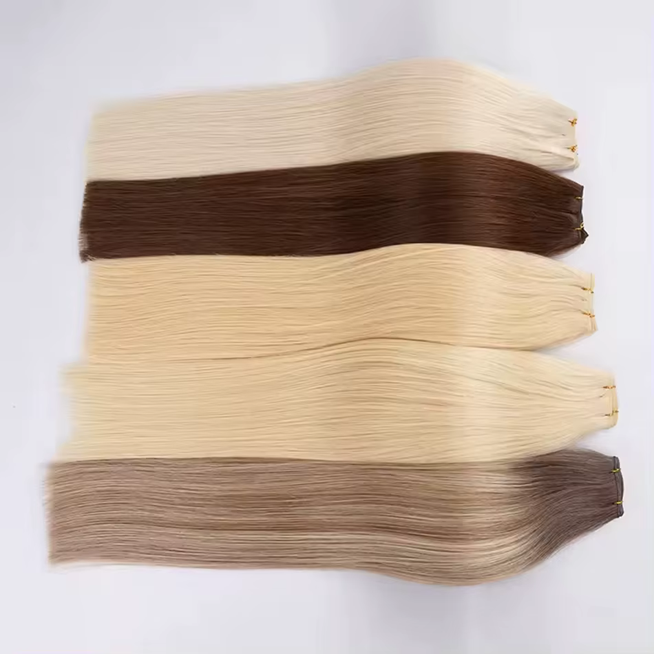 Extensions de cheveux humains lisses Remy européens