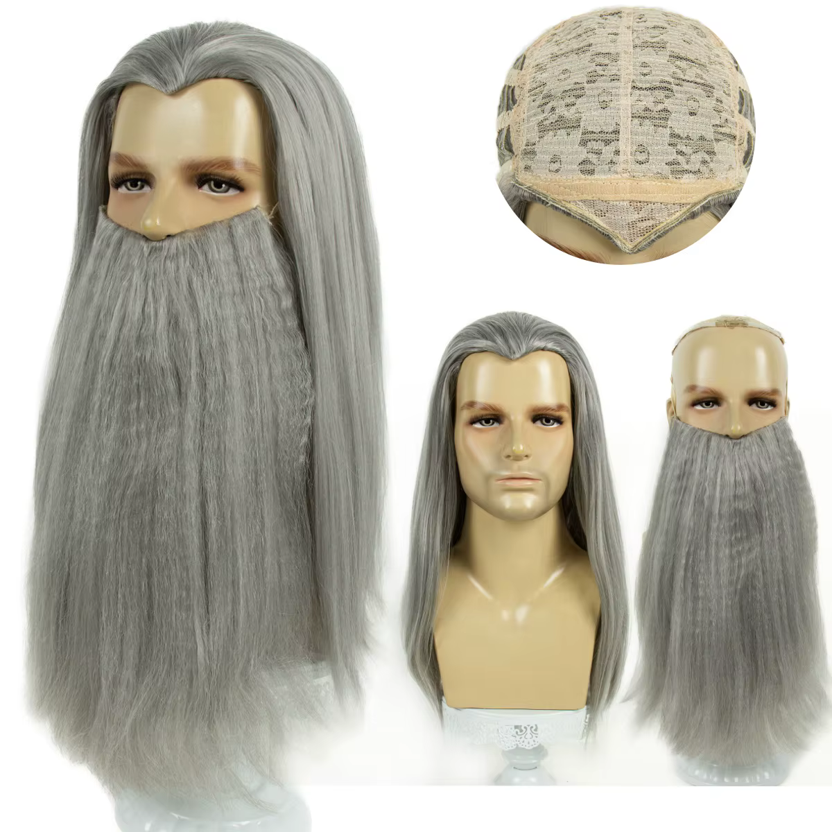 Perruque REEWES avec barbe