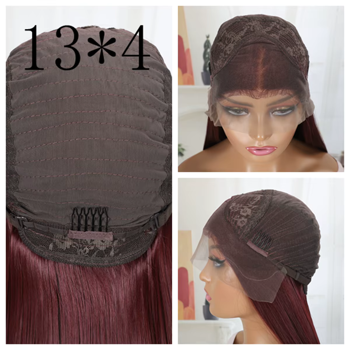Perruque Bob Lace Frontal Wig sans colle