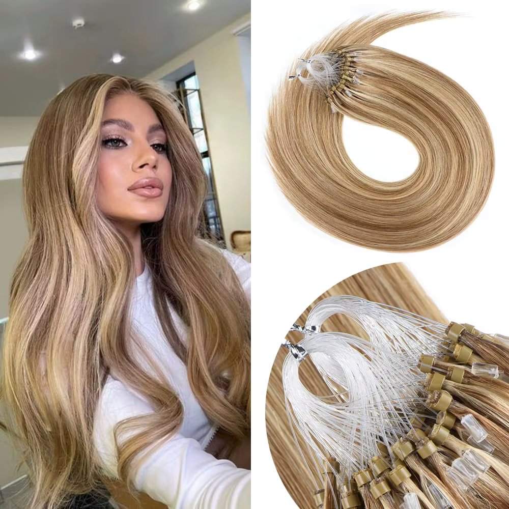 Extensions de cheveux à micro-boucles