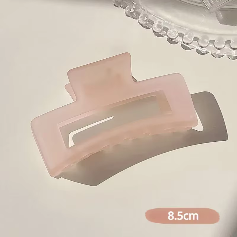 Pince à cheveux en plastique Transparent pour femmes et filles