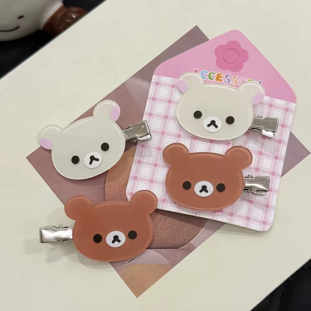 Pinces à cheveux ours décontractées